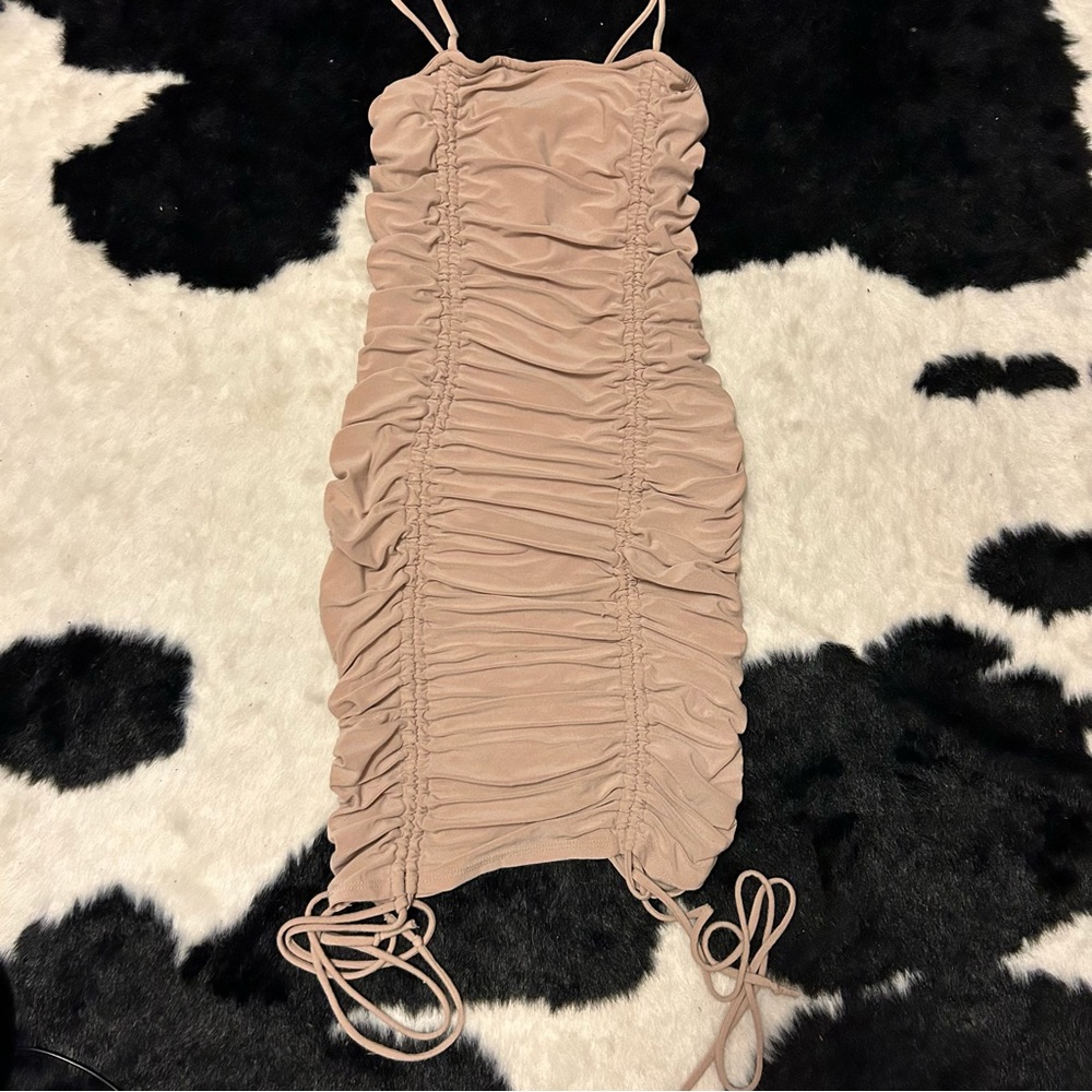 Baddieville tan dress
